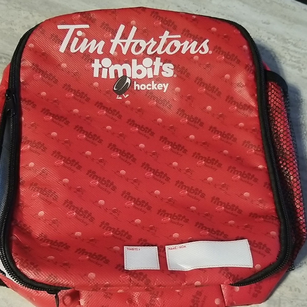 Tim Hortons Timbits Hockey Crosby Insulated Lunch Bag
